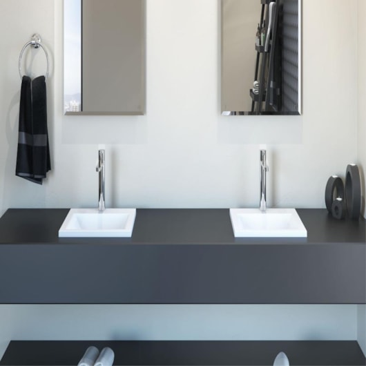 Sabbia Cuba De Duramatt Arco 40 Branco Fosco Acetinado Sabbia - Imagem principal - 66528a3f-5251-4857-aec5-ccc5a930cda4