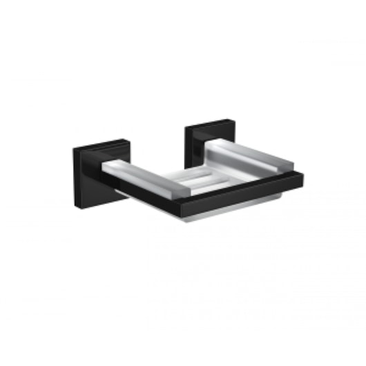 Saboneteira Clean Black Noir Deca - Imagem principal - 46e2ce78-a542-4738-b3fa-722068a712d0