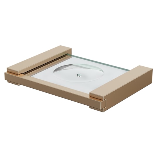 Saboneteira De Parede 4100 Quartzo 140 Champagne Fani - Imagem principal - be39f06c-e252-4b89-8053-b8194471dbd1