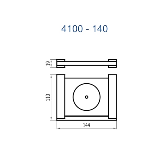 Saboneteira De Parede 4100 Quartzo 140 Ouro Velho Fani - Imagem principal - e16b9738-0572-4fd2-a0b4-3d863671f528