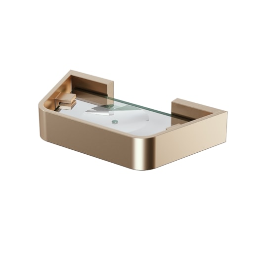 Saboneteira De Parede Essence 420 Champagne Fani - Imagem principal - f6b847b3-eabd-486c-9024-cb39e675cca8