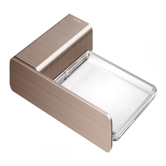 Saboneteira De Parede Flat Cobre Escovado Docol - Imagem principal - 54658f26-ebdf-455d-8c8f-7486347e649b