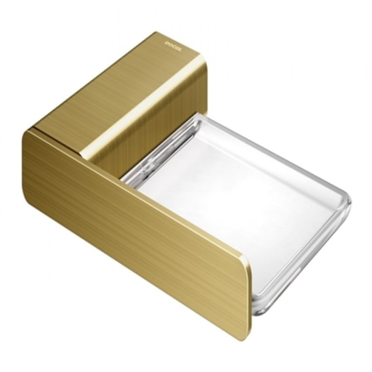 Saboneteira De Parede Flat Ouro Escovado Docol - Imagem principal - 47246d25-127d-45c5-94be-1066d568c273
