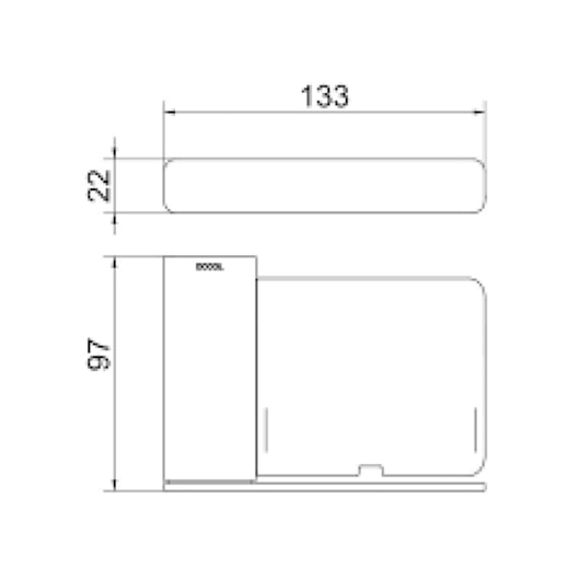 Saboneteira Docolflat Onix Docol - Imagem principal - c61602a1-2003-4a4f-acb8-7e83a083f065