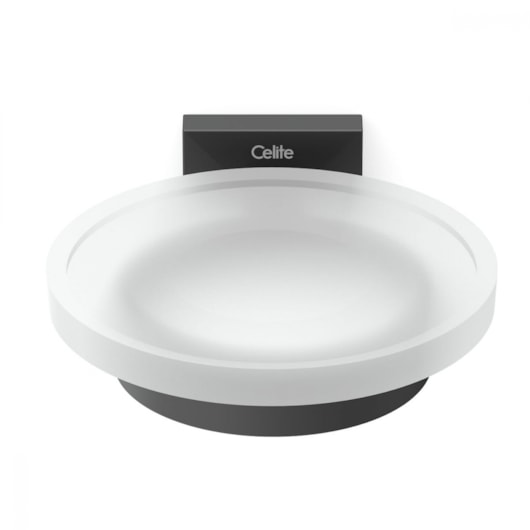 Saboneteira Elite Preto Matte Celite - Imagem principal - 583e8578-ba81-40a2-b43e-8caa5001ac20