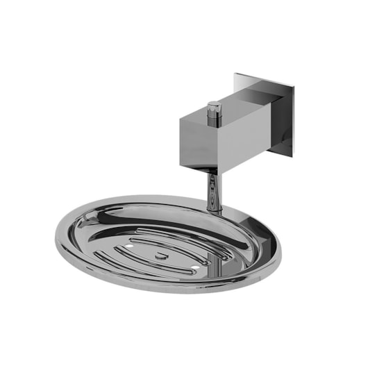 Saboneteira Em Metal De Parede Banheiro Cromado Bella 220 Fani Metais - Imagem principal - b7943e84-0b85-4de0-a402-029b5ad553ae