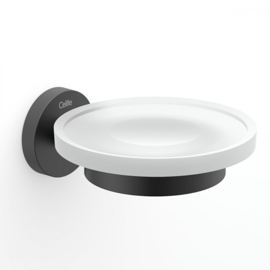 Saboneteira N. City Preto Matte Celite - Imagem principal - 40c6777c-492b-4a62-a2dd-732b77fe8ed9