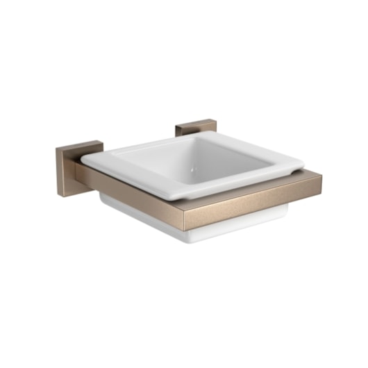Saboneteira Parede Com Louça Quadratta Corten Deca - Imagem principal - 4a3f9164-07d5-4977-b2c2-8bd196a3543b