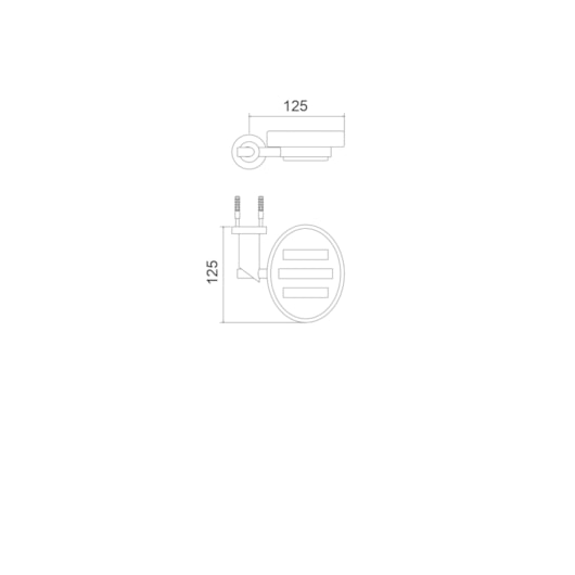 Saboneteira Parede Cromado 2062 C77  Minimal Meber - Imagem principal - 85bf22fe-84d6-4a9f-b0ac-ceb3b6fc3794