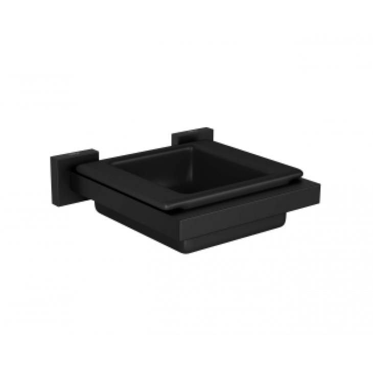 Saboneteira Quadratta Black Matte Deca