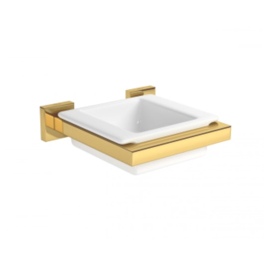Saboneteira Quadratta Gold Deca - Imagem principal - 6d6947ab-6caf-4d4b-85e0-254c90e09175