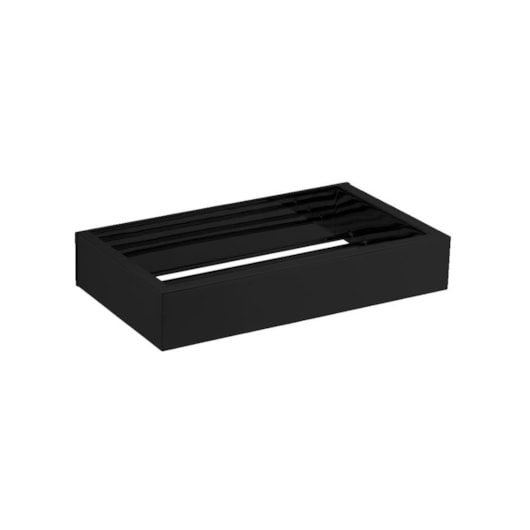 Saboneteira Quadratta Kr561 Black Matte Kromma - Imagem principal - bd651035-0c6e-4c5d-af60-c304fceb47ad