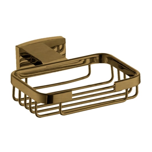 Saboneteira Rbace8901 Dourado Escovado Rubinettos - Imagem principal - 0b5d1483-6f91-4497-826b-612cfb4d28de