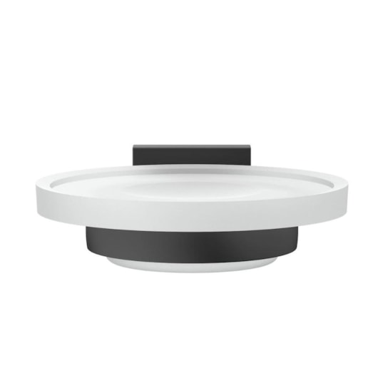 Saboneteira Up Preto Mate Celite - Imagem principal - 9711d8e9-3241-4b4e-8bf3-c656f9a3392a