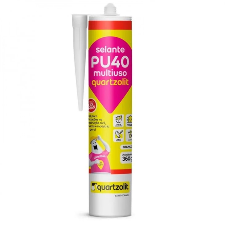 Selante PU40 Bisnaga Multiuso Branco Quartzolit