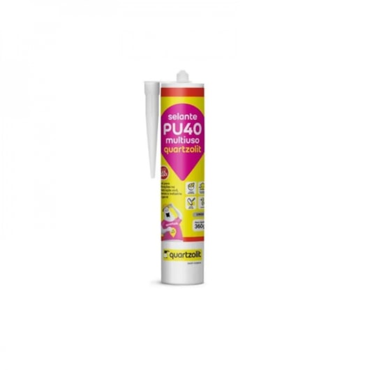 Selante PU40 Bisnaga Multiuso Cinza Quartzolit - Imagem principal - a909f33c-e7b7-4ff5-929c-22d8469fa852