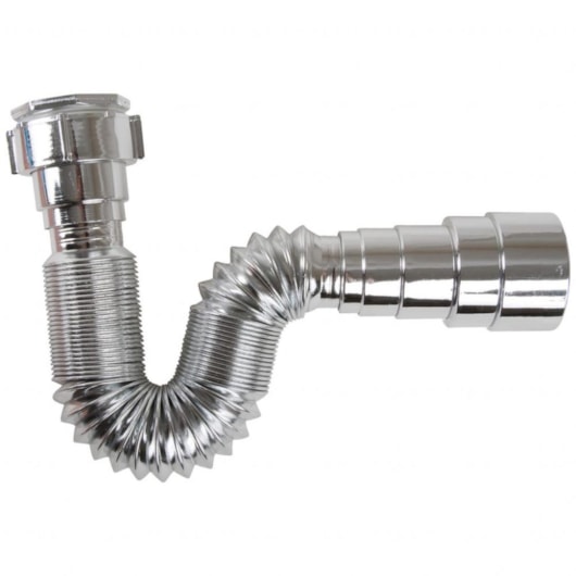 Sifão Ajustável Metalizado Simples Fortlev - Imagem principal - 230c01ed-ad23-4660-8f80-447f5a091ce0