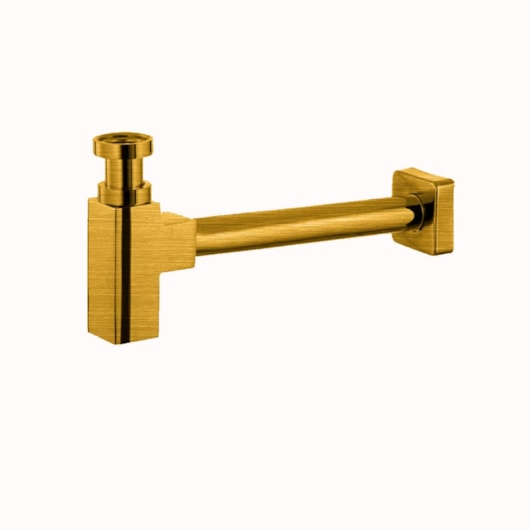 Sifão Quadrado Para Lavatório Com Válvula 11/4 Rb300 Bronze Escovado Rubinettos - Imagem principal - bd9e7427-5ce3-4868-94d1-67cca1e00925