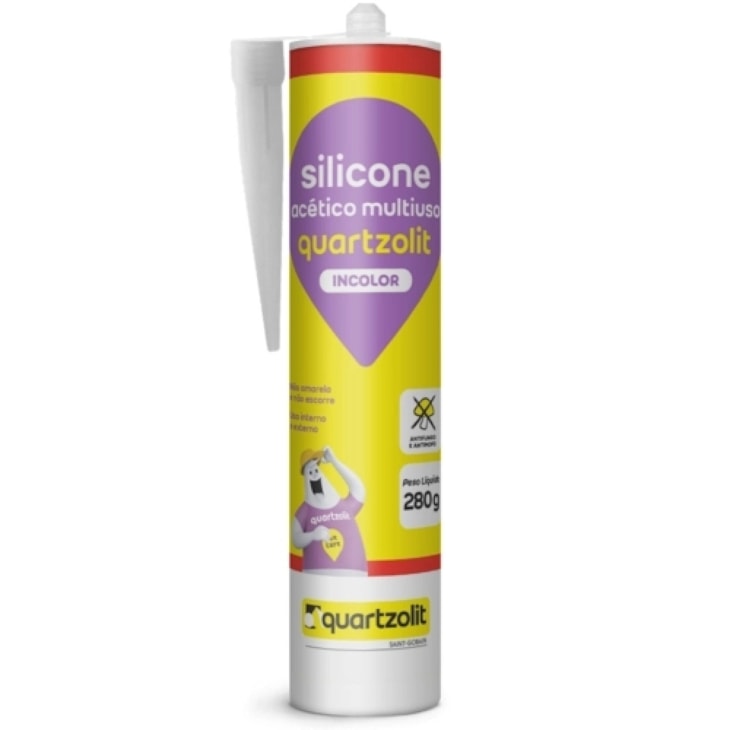 Silicone Acético Multiuso 250g Quartzolit