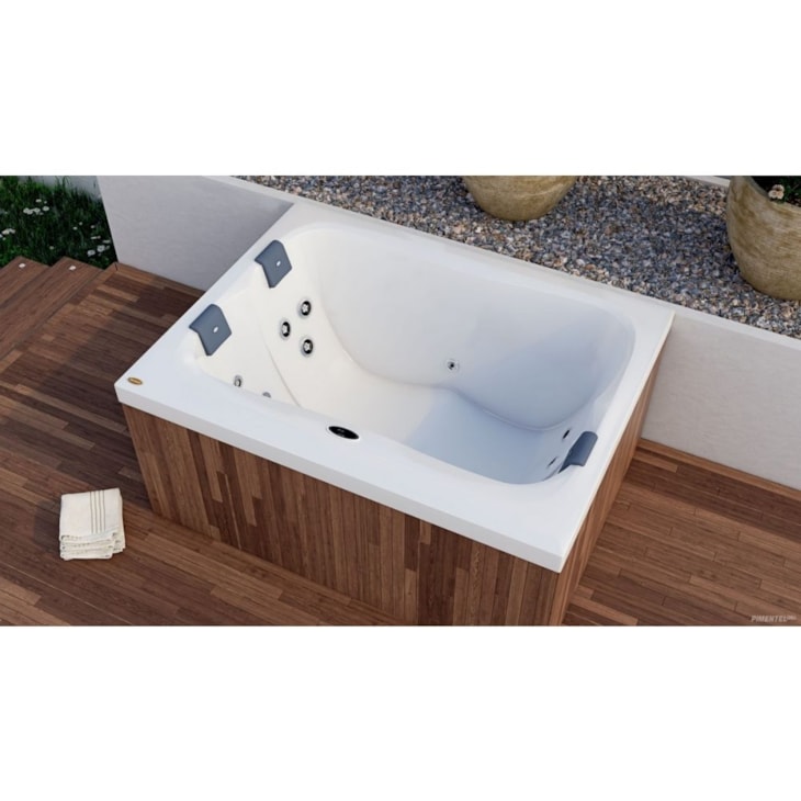 Spa 3 Lugares Mini Terrace Com Aquecedor 170x130x75cm Jacuzzi