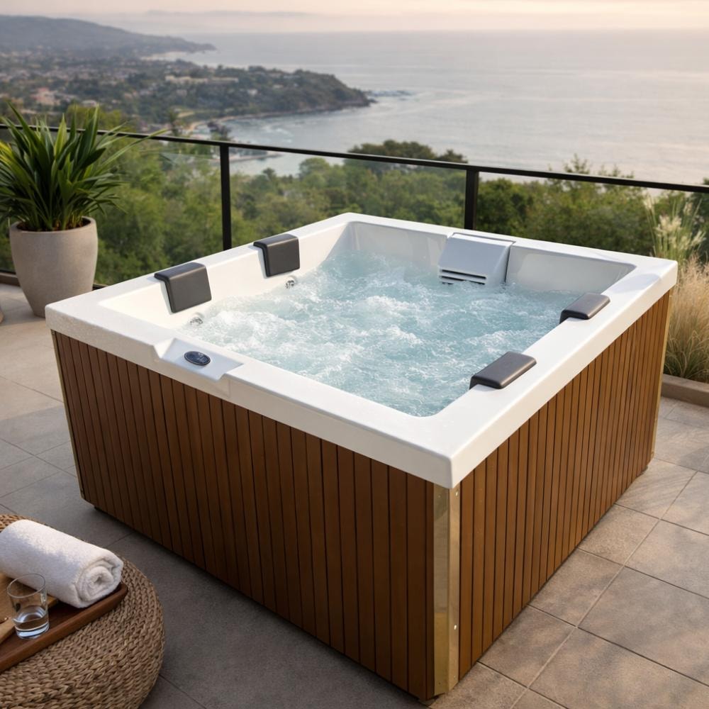Spa 4 Lugares Com Aquecedor e Painel J-170 170cm X 89cm Jacuzzi