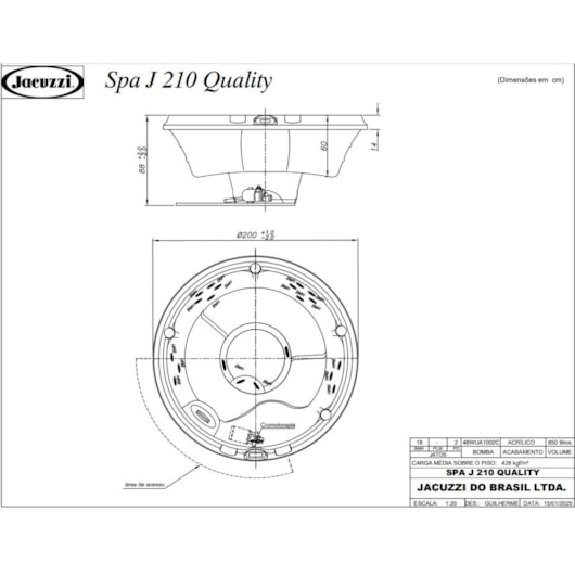 Spa 4 Lugares Com Aquecedor J210 Quality Jacuzzi 229x229cm - Imagem principal - bf1c2e36-9616-4c9d-8d70-7615f131c6a6