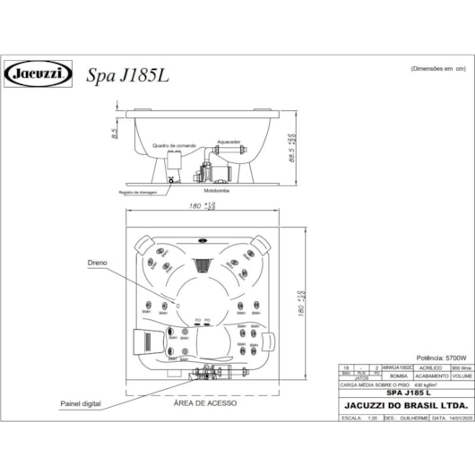 Spa 5 Lugares Com Aquecedor e com Painéis 185L Jacuzzi 180x180x89cm - Imagem principal - d7970547-9b89-4229-b88d-315ae53e5bcc