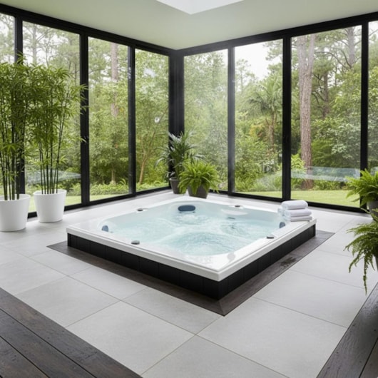 Spa 5 Lugares Com Aquecedor J195-L 60hz Jacuzzi 180cm X 180cm X 89cm - Imagem principal - d5608f44-a790-4323-865f-a22de9ee52d5