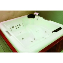 Spa 5 Lugares Iberspacril Premium 195x170x68cm Ouro Fino