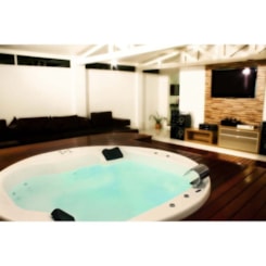 Spa 5 Lugares Redonda Goldspacril Standard 211x70cm Ouro Fino