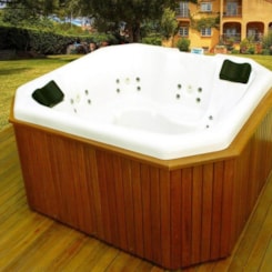 Spa 5 Lugares Retangular Goldspacril Top Line 190x200cm Ouro Fino