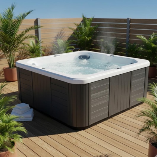 Spa 7 Lugares Com Aquecedor e com Painel J195 Jacuzzi 180cm X 180cm X 89cm - Imagem principal - 53aeb433-388b-4de4-8621-3fa948f57615