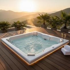 Spa 7 Lugares Com Aquecedor e Painel J-185 180cm x 89cm Jacuzzi