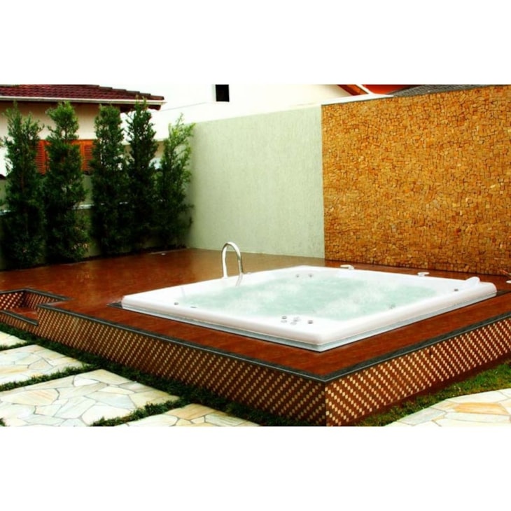 Spa 8 Lugares Space Spacril Premium 246x246cm Ouro Fino