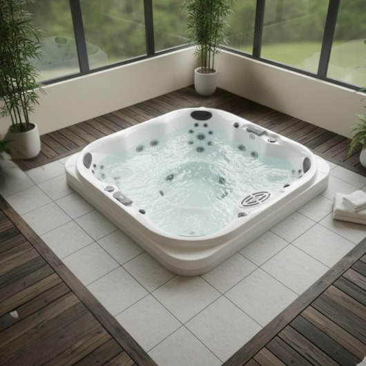 Spa Com 7 Lugares Aquecedor Com Painel J220 60hz Jacuzzi 210cm X 210cm X 91cm - Imagem principal - d21fb10f-d92d-4862-9274-1af262f15913