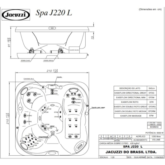 Spa Com Aquecedor J220 60hz Jacuzzi 210cm X 210cm X 91cm - Imagem principal - e983624b-0c2f-44d8-9b8d-de5f18d431a9