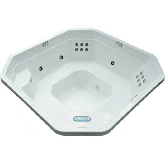 Spa De Acriílico 8 Pessoas Com Aquecedor Meridian Jacuzzi 214x214cm  - Imagem principal - 3e148ec2-886e-4aae-bfe2-c71573e800a5