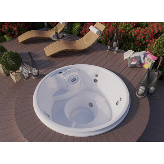 Spa De Acrílico Com Aquecedor 4 Pessoas J180 Jacuzzi 180x88cm  - Imagem principal - c6c53bc0-5b5a-4f96-bbb3-1669f80394f0