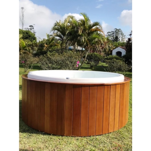 Spa Flora Redondo Top Line Branco Ouro Fino 170x170cm - Imagem principal - 37faeef2-c8fc-4d10-9c5b-4bf20346b9ef