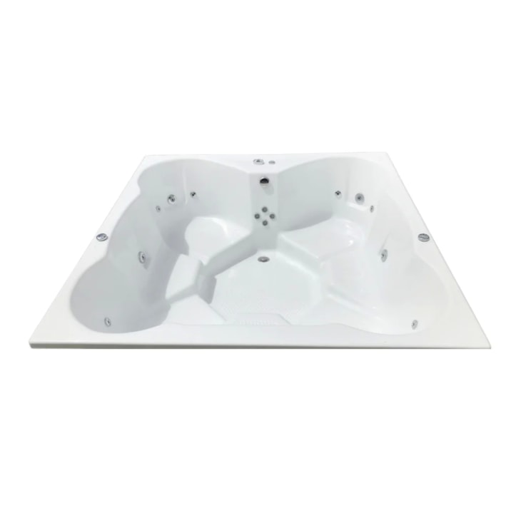 Spa Floratta Quadrada Standard Branco Ouro Fino 179x179cm