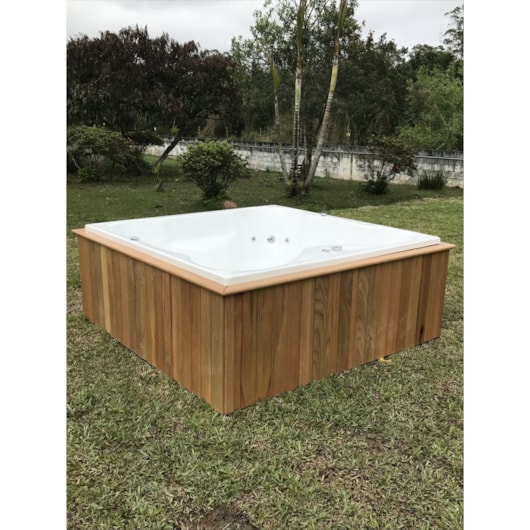 Spa Floratta Quadrada Top Line Branco Ouro Fino 179x179cm - Imagem principal - c966a8a2-ce4f-42a6-86c9-5c9ce9407ad3