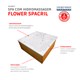 Spa Flower Spacril Top Line Com Hidromassagem 4 Lugares Ouro Fino 180x180cm - 767e9da7-e962-49ee-b1fa-3f342b0d7d9e
