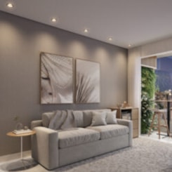 Spot De Led Comfort De Embutir 5W Quadrado Luz Amarela 2700K Branco Bivolt Avant