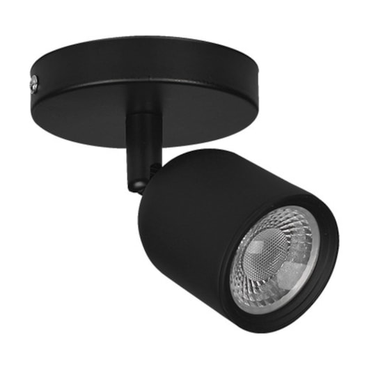 Spot De Sobrepor Elegance Preto Bivolt Luz Amarela Avant 7W 3000k - Imagem principal - 9490c768-c509-4401-82cf-959bd3b686c4