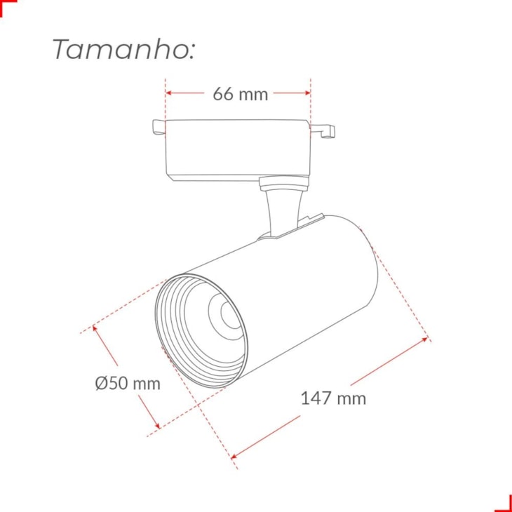 Spot De Trilho Led Authentic Evo T1 Am3000k 7w Preto Bivolt Avant