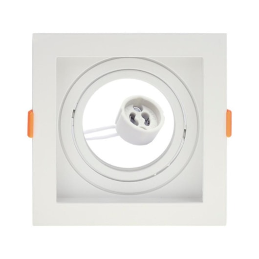 Spot Embutir Conecta Quadrado Recuado Branco AR70 Taschibra - Imagem principal - 32fd374a-6283-4c51-87c6-27150549af91