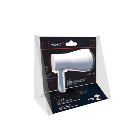 Spot Minimalist 1Xgu10 Branco Fosco Avant - Imagem principal - 644c8e46-a523-4435-ba47-474e6ef65f5d