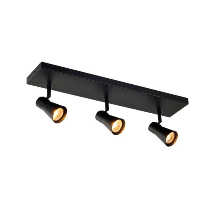 Spot Minimalist 3Xgu10 Preto Fosco Avant