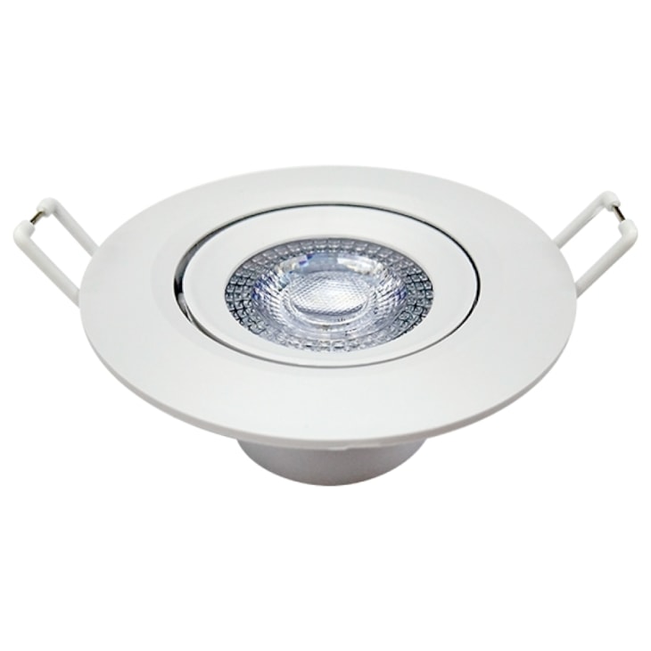 Spot Supimpa Led Redondo 12W Branco Fosco Luz Amarela 3000K Bivolt Avant