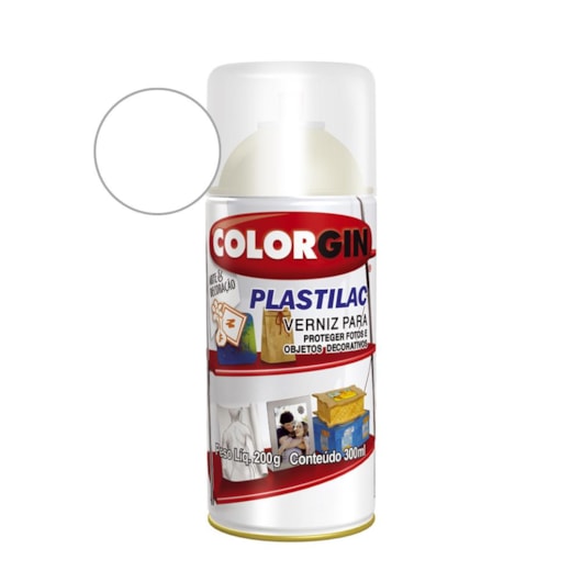 Spray  Plastilac Verniz Fosco Colorgin 200g - Imagem principal - bf250a7c-aee7-4325-942e-ad8502124996